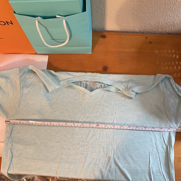 Long Sleeve Side Split Tunic Mint Zest Heather - Picture 4 of 7
